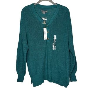 NWT -‎ Teal Sweater - Women’s Size Medium